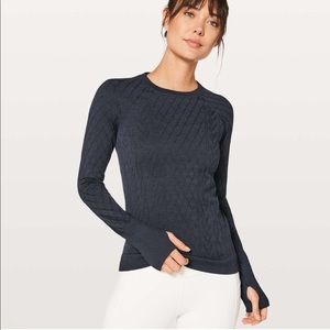 LULULEMON REST LESS PULLOVER NAVY